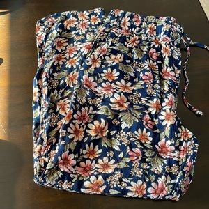 American Eagle floral pants (navy) size M